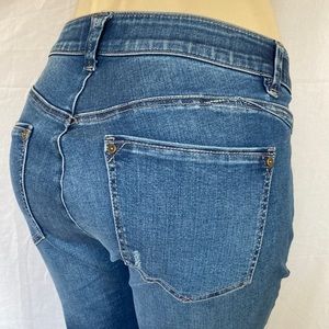 Wit & Wisdom Ab Solution Distressed Plus Sz 18W Fray Hem Skinny Ankle Jeans NWOT